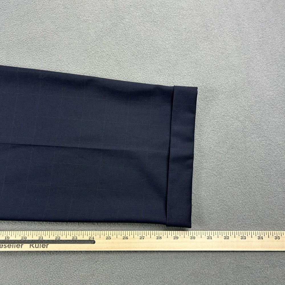 Ralph Lauren Dress Pants Mens‎ 40x30 Navy Blue Comfort Flex Performance Pleated